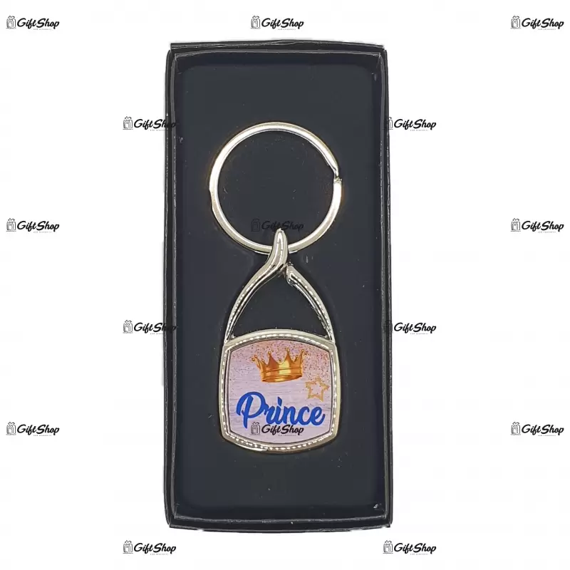 Prince, breloc din metal cu mesaj